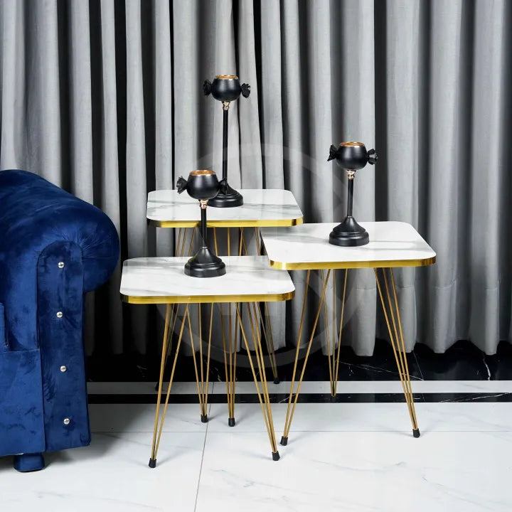 Set of 3 square tables