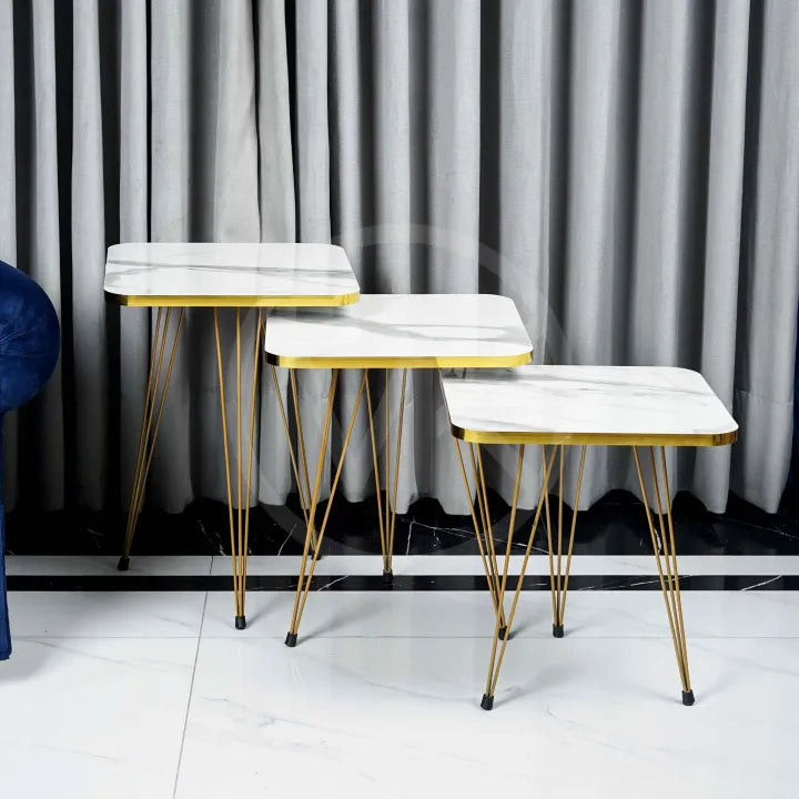 Set of 3 square tables