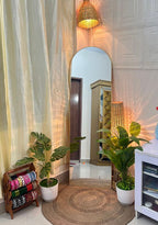 Luxury Arched Full length Mirror | 6×2 feet | Lamination | Glass | Stand
