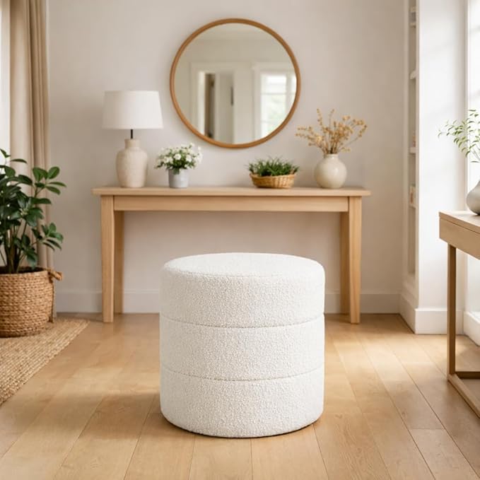 Marshmallow Round Stool