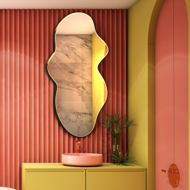 Wall mounting Ripple Mirror