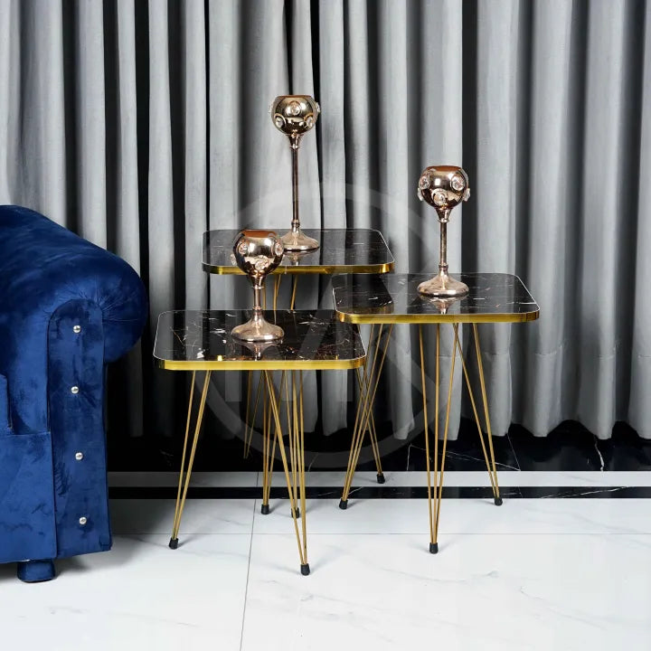 Set of 3 square tables