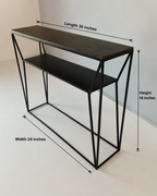 Metal console table