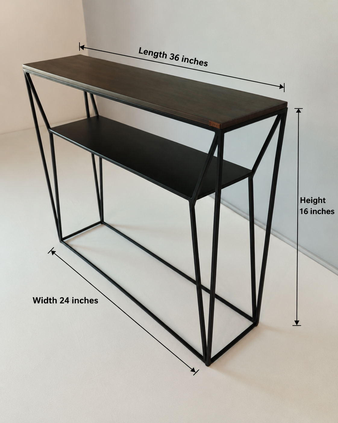 Metal console table