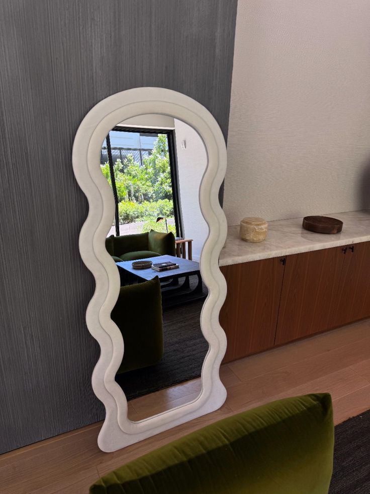Bouclé Full length mirror