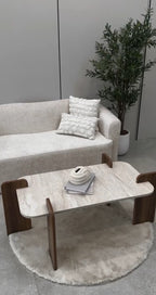 Modern Interlocking Coffee Table | Self Assembly | space saving | lightweight