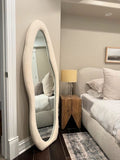 Ripple 2 Full length mirror | bouclé Fabric | 6×2.3 Feet | 3 in 1 mirror.
