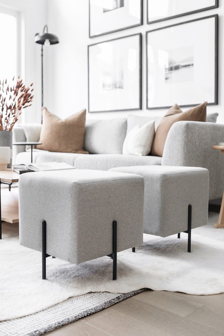Cozy high Stand Square Ottoman