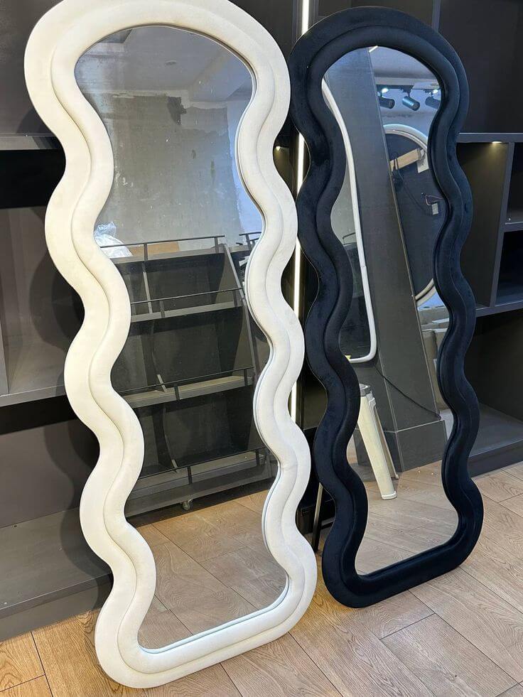 Bouclé Full length mirror