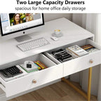 Luxe line Two Drawer Study desk | Study Table | Minimalistic