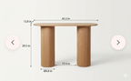 Fluted Arch Console Table | Wooden Made | Elegant Design