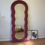 Bouclè Full length upholstery mirror |6×2.3 feet | 3 in 1 mirror | customisable