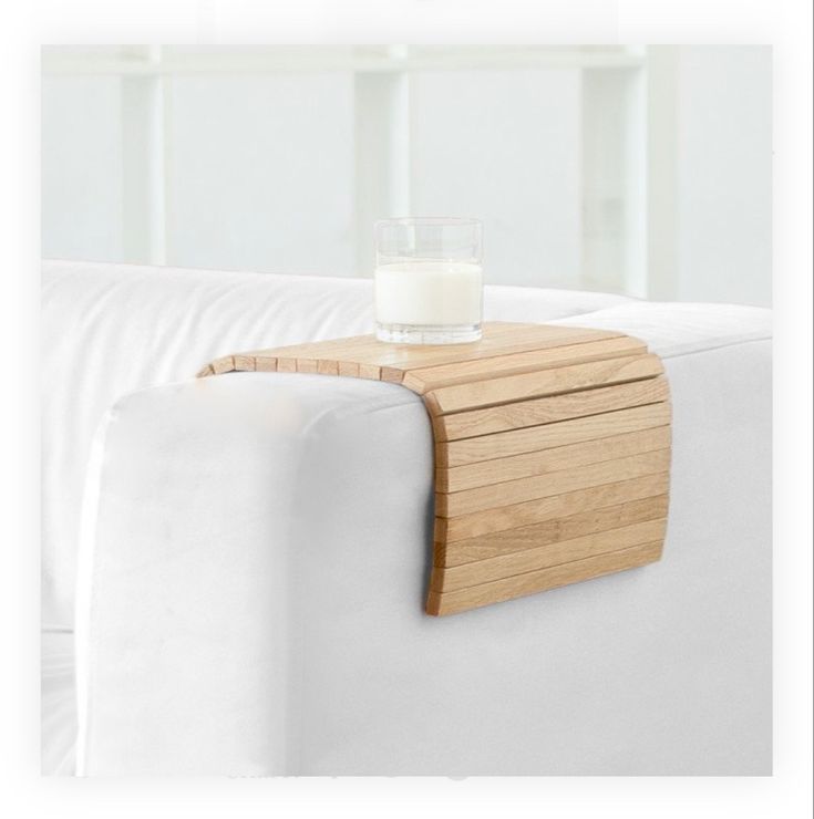 Sofa Armrest Table|Couch Arm Tray|Wooden flexible tray |