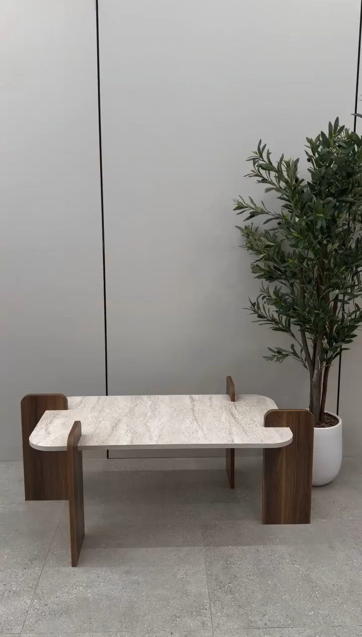 Modern Interlocking Coffee Table | Self Assembly | space saving | lightweight