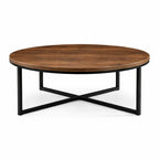 Mid century-inspired Coffee Table | High-gloss top | Metal Body | industrial design