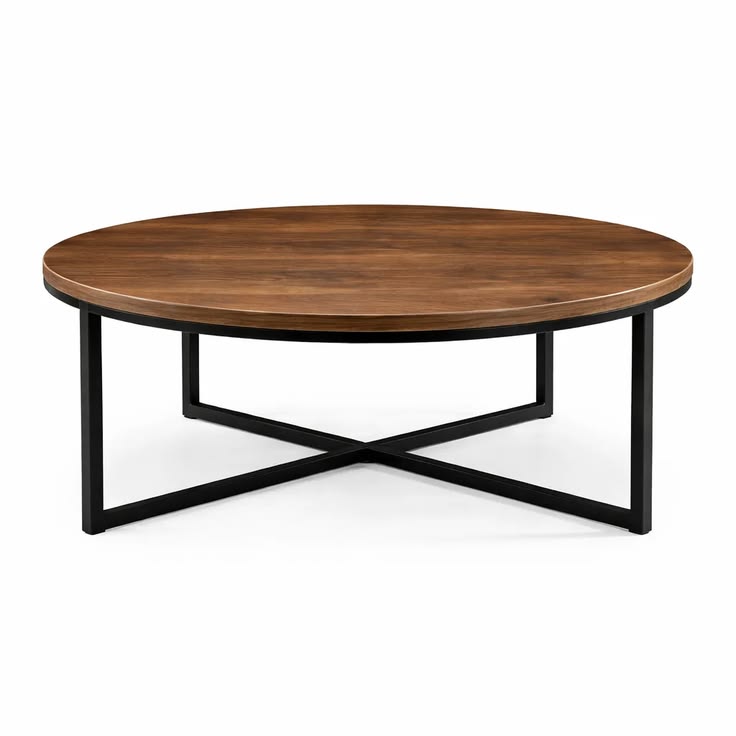 Mid century-inspired Coffee Table | High-gloss top | Metal Body | industrial design