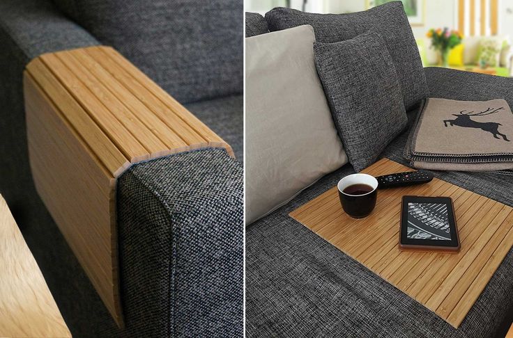 Sofa Armrest Table|Couch Arm Tray|Wooden flexible tray |