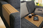 Sofa Armrest Table|Couch Arm Tray|Wooden flexible tray |