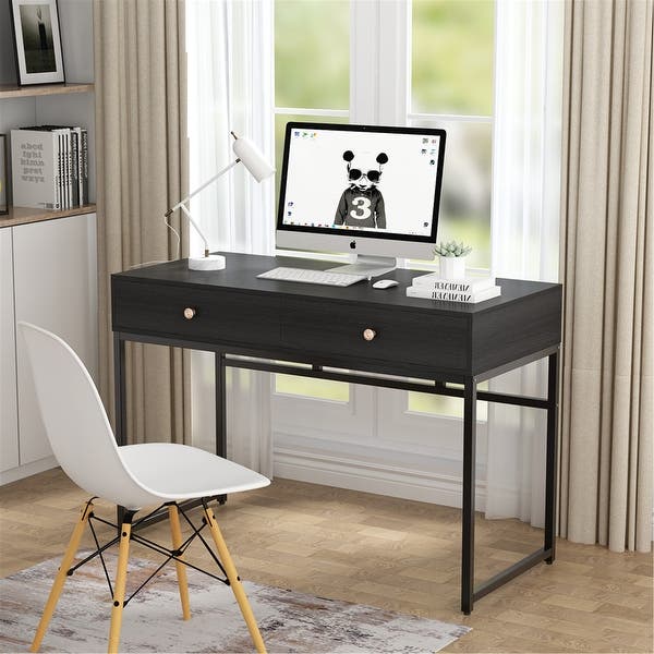 Luxe line Two Drawer Study desk | Study Table | Minimalistic
