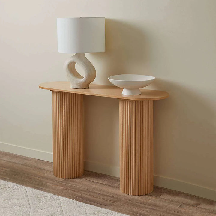 Fluted Arch Console Table | Wooden Made | Elegant Design