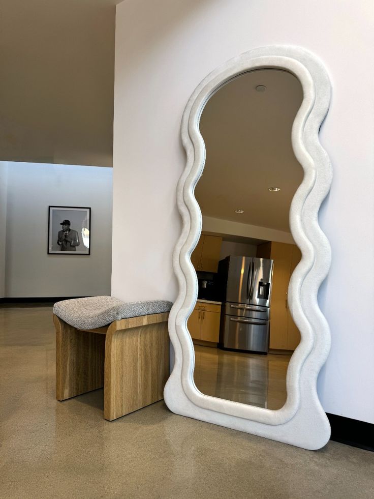 Bouclé Full length mirror