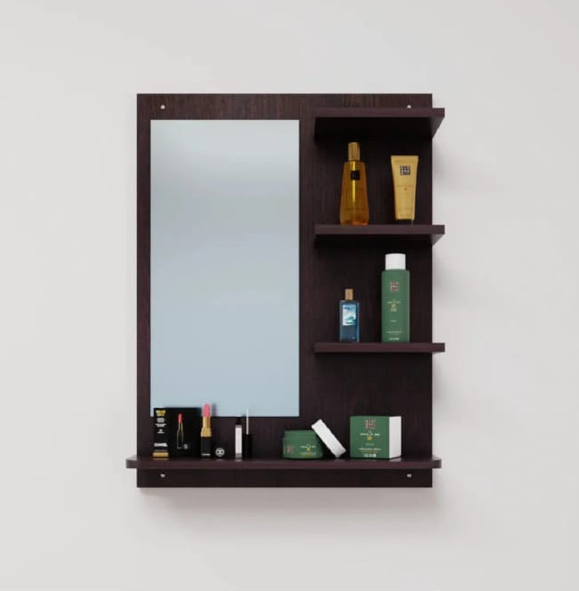 Luxury Dresser | With Floating shelves| wall mounting | Clear reflection.