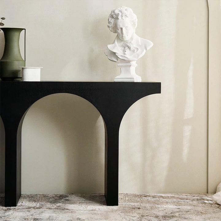 Noir Arch Console Table | minimalistic | Woodenly design