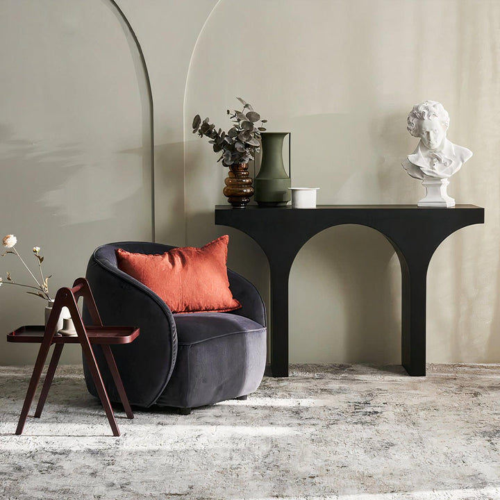 Noir Arch Console Table | minimalistic | Woodenly design
