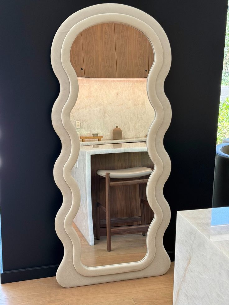 Bouclé Full length mirror