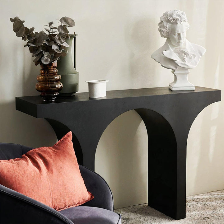 Noir Arch Console Table | minimalistic | Woodenly design