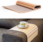 Sofa Armrest Table|Couch Arm Tray|Wooden flexible tray |