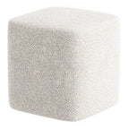 Cube bouclé Fabric Stool