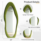 Ripple 2 Full length mirror | bouclé Fabric | 6×2.3 Feet | 3 in 1 mirror.