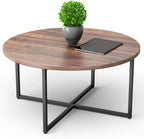 Mid century-inspired Coffee Table | High-gloss top | Metal Body | industrial design