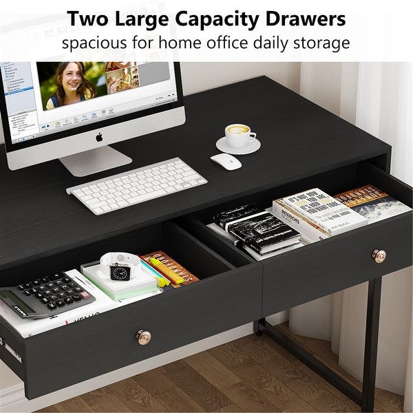 Luxe line Two Drawer Study desk | Study Table | Minimalistic