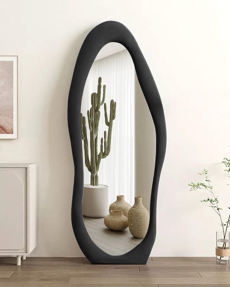 Ripple 2 Full length mirror | bouclé Fabric | 6×2.3 Feet | 3 in 1 mirror.